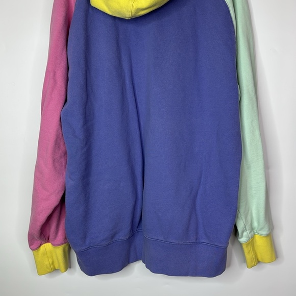 Teddy Fresh Color Block Hooded Sweatshirt Size 3XL - Picture 6 of 10